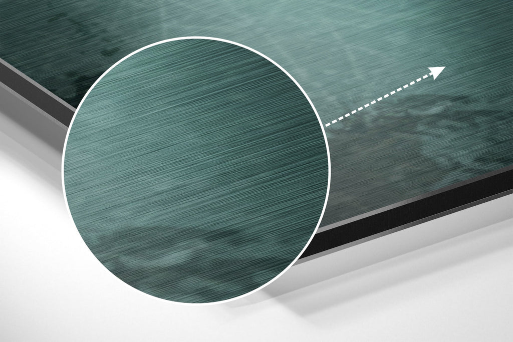 Happy Giraffe Brushed Aluminum Dibond Wall Art