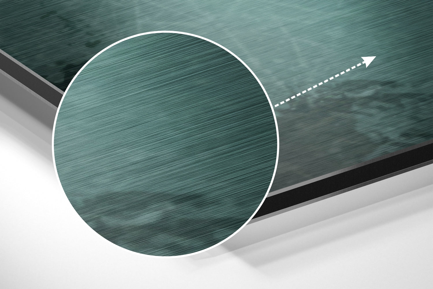 Happy Giraffe Brushed Aluminum Dibond Wall Art